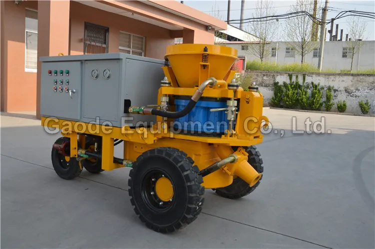 Gaodetec GSZ3000E 5m3/h electric wet mix concrete spraying machine for tunnel building